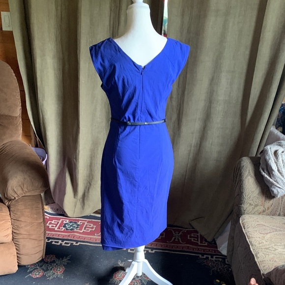 Royal Blue Dress Career Business Work Formal Stretch size Small Stretchy Comfort - Picture 6 of 13